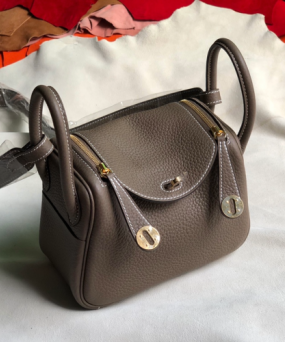 에르메스 미니 린디백 에토프 금장 끌레망스 가죽